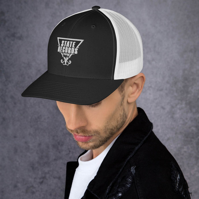 State Records Logo Yupoong Trucker Hat Regular Bill