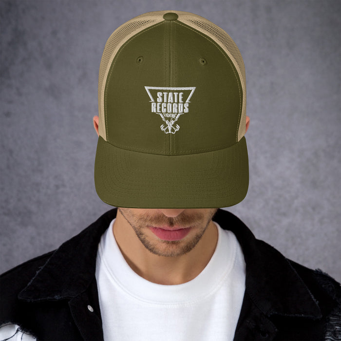 State Records Logo Yupoong Trucker Hat Regular Bill