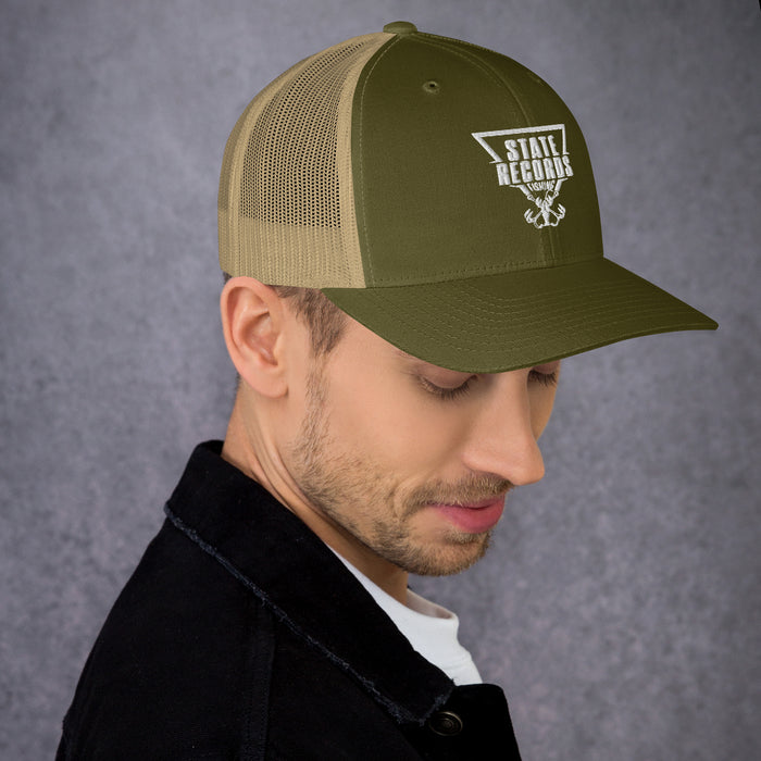 State Records Logo Yupoong Trucker Hat Regular Bill