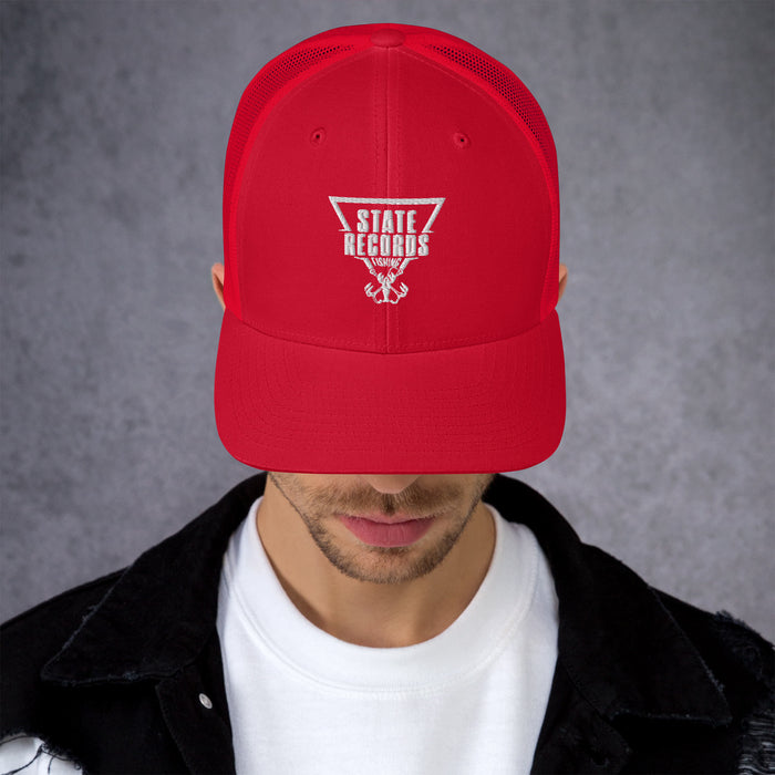 State Records Logo Yupoong Trucker Hat Regular Bill