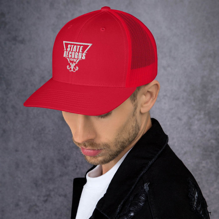 State Records Logo Yupoong Trucker Hat Regular Bill