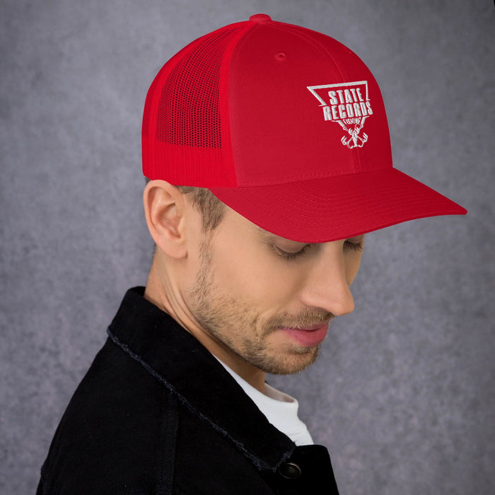 State Records Logo Yupoong Trucker Hat Regular Bill